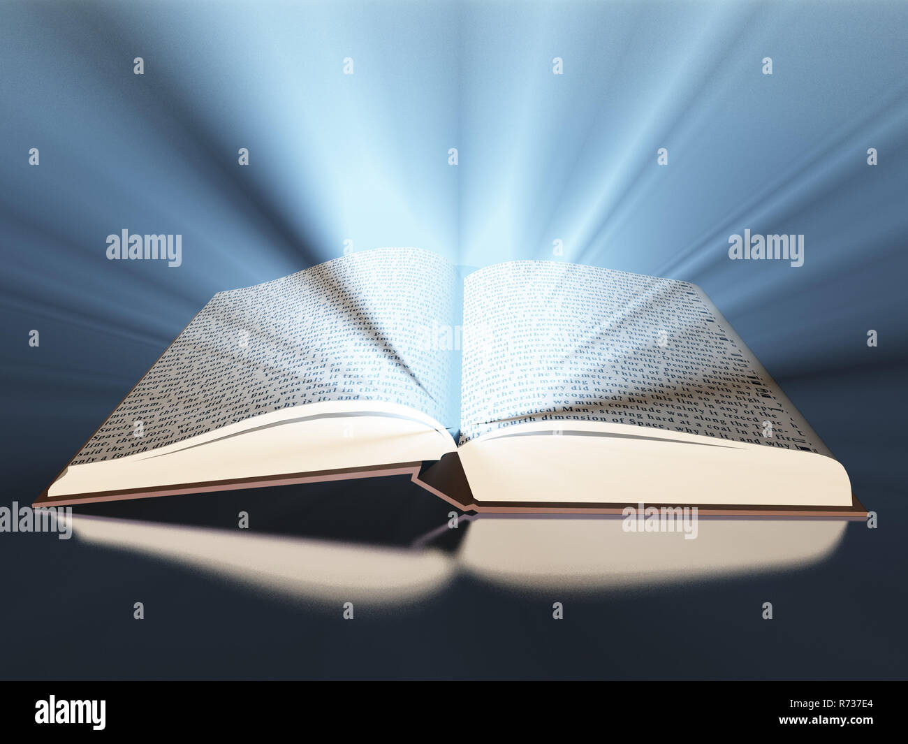Book with light Stock Photo Alamy