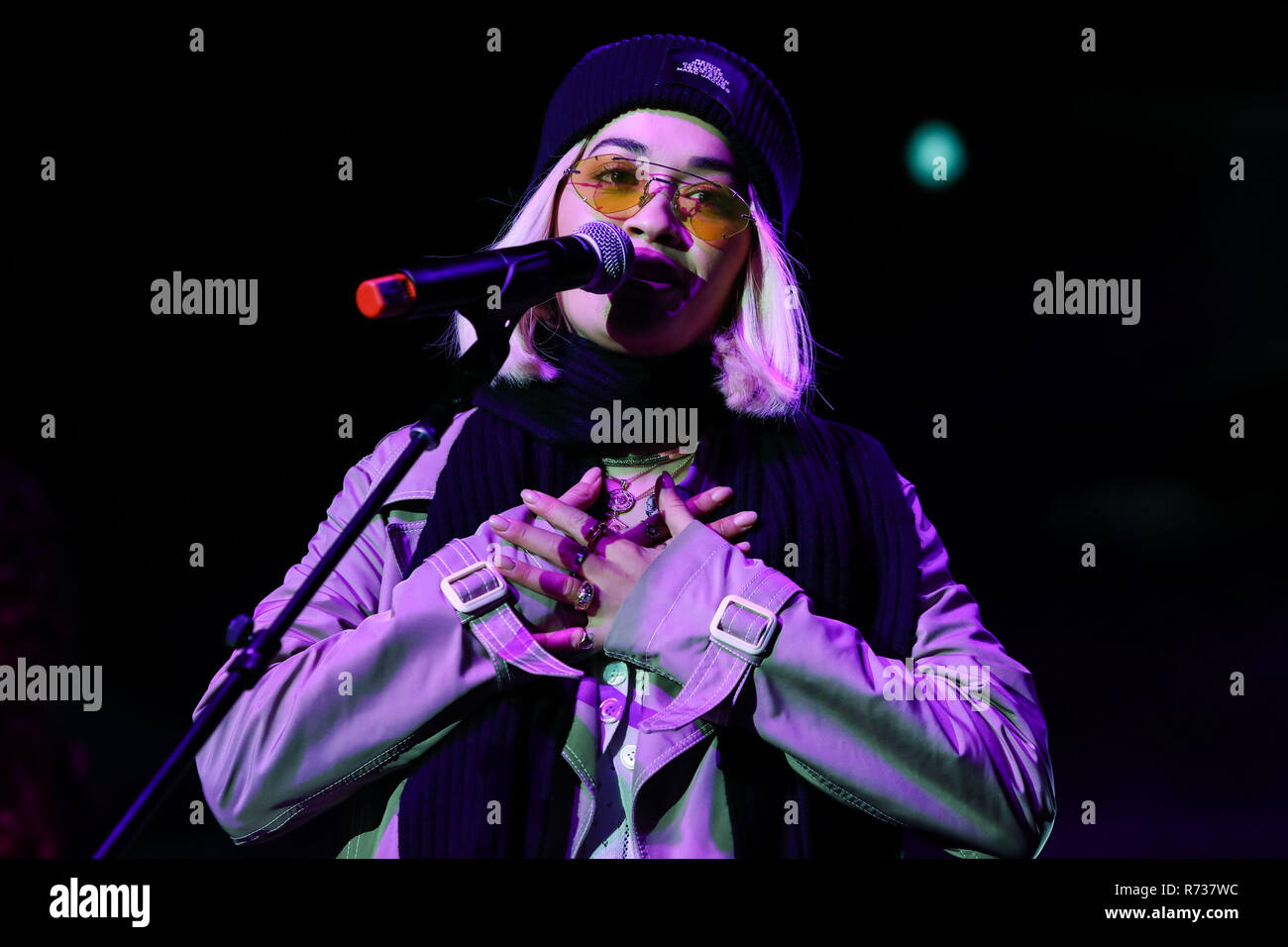 CALABASAS, LOS ANGELES, CA, USA - DECEMBER 02: Singer Rita Ora performs