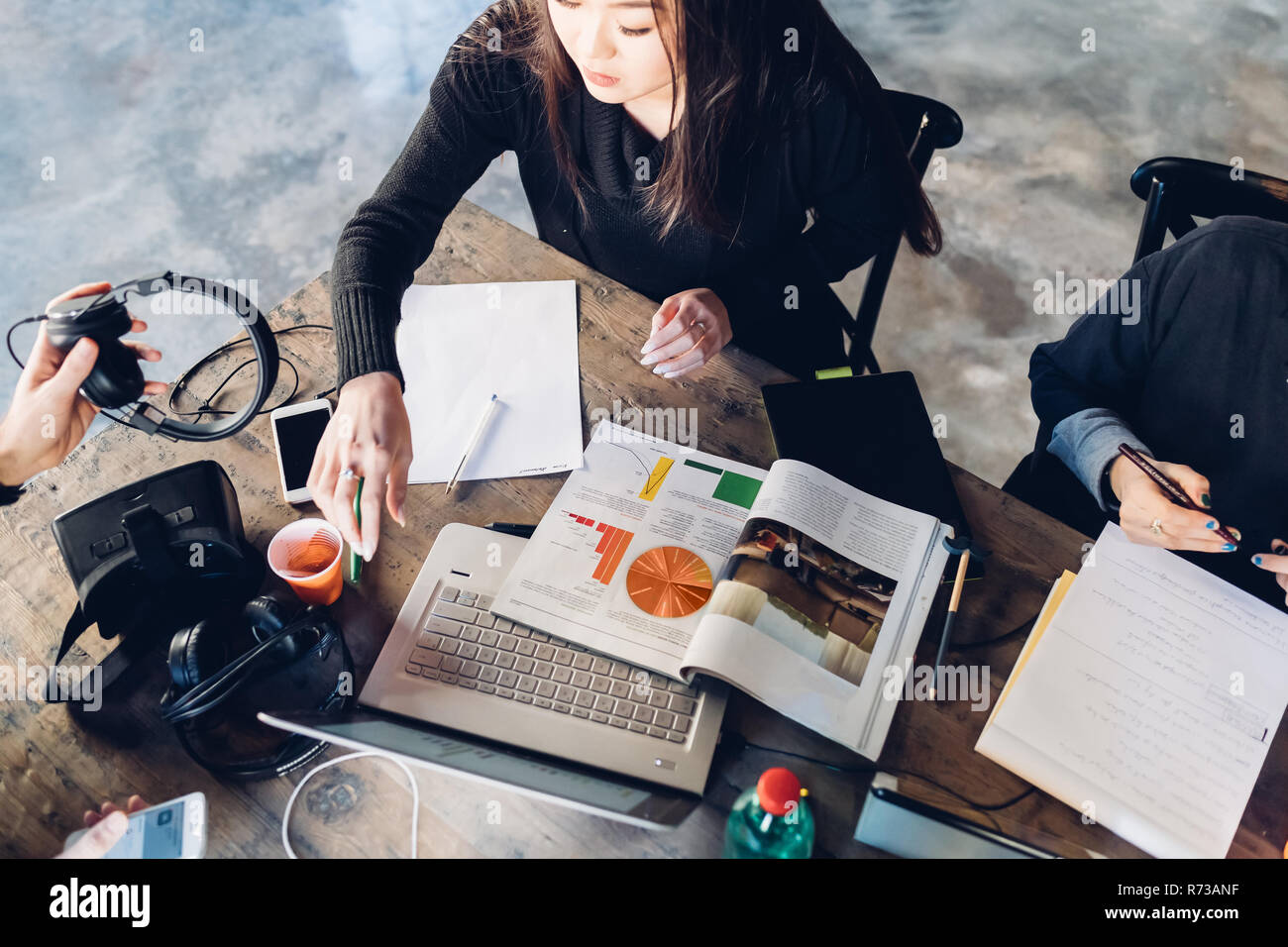 Designers having meeting in studio Stock Photo