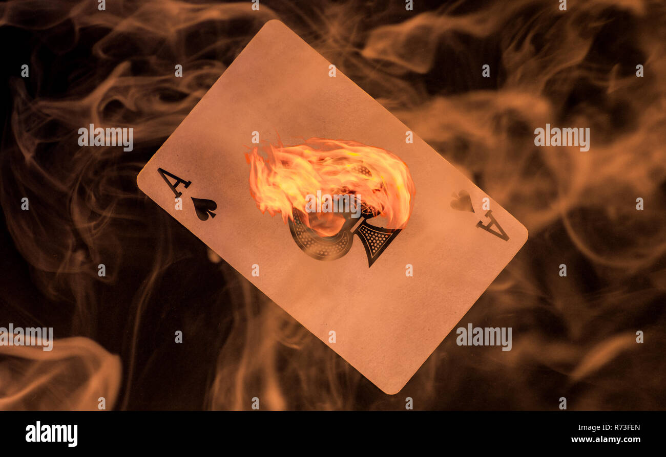 Smoking Ace Stock Photo