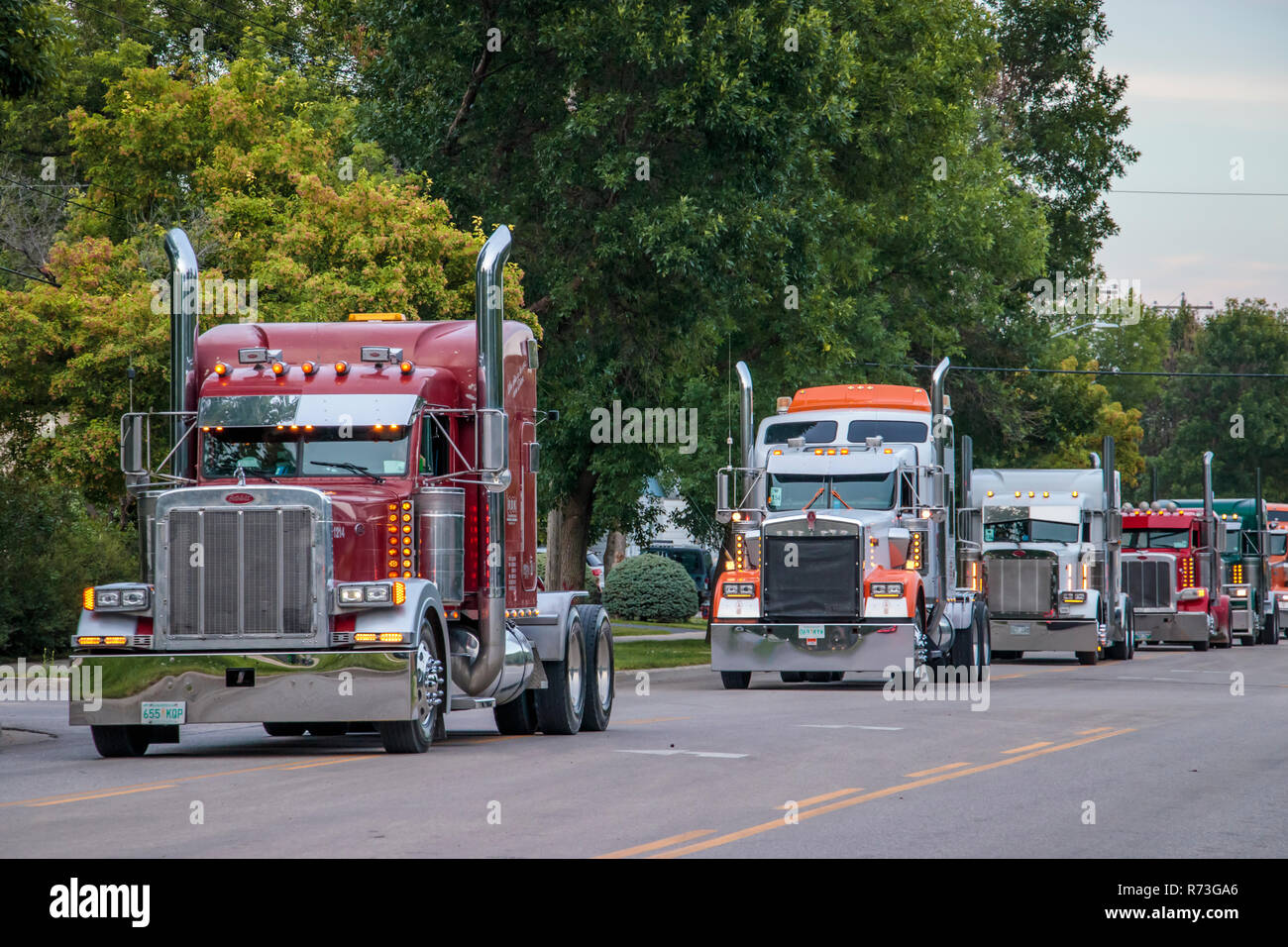 Three Big Rigs Big Rigs Big Hearts 2018 truck rally fund raising event in Winkler ...