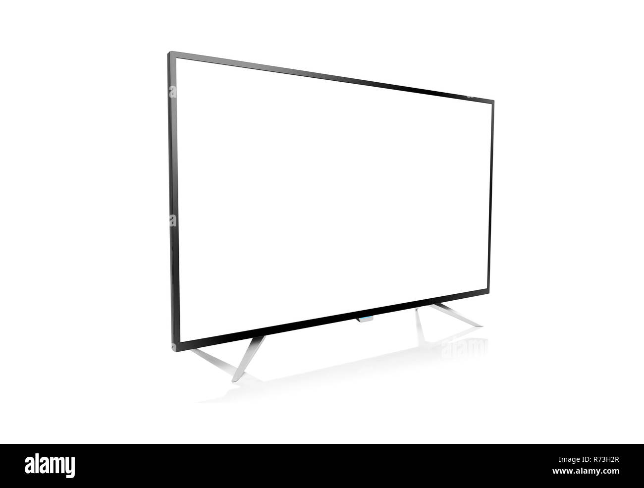 Computer monitor or tv set. Isolated on white background Stock Photo