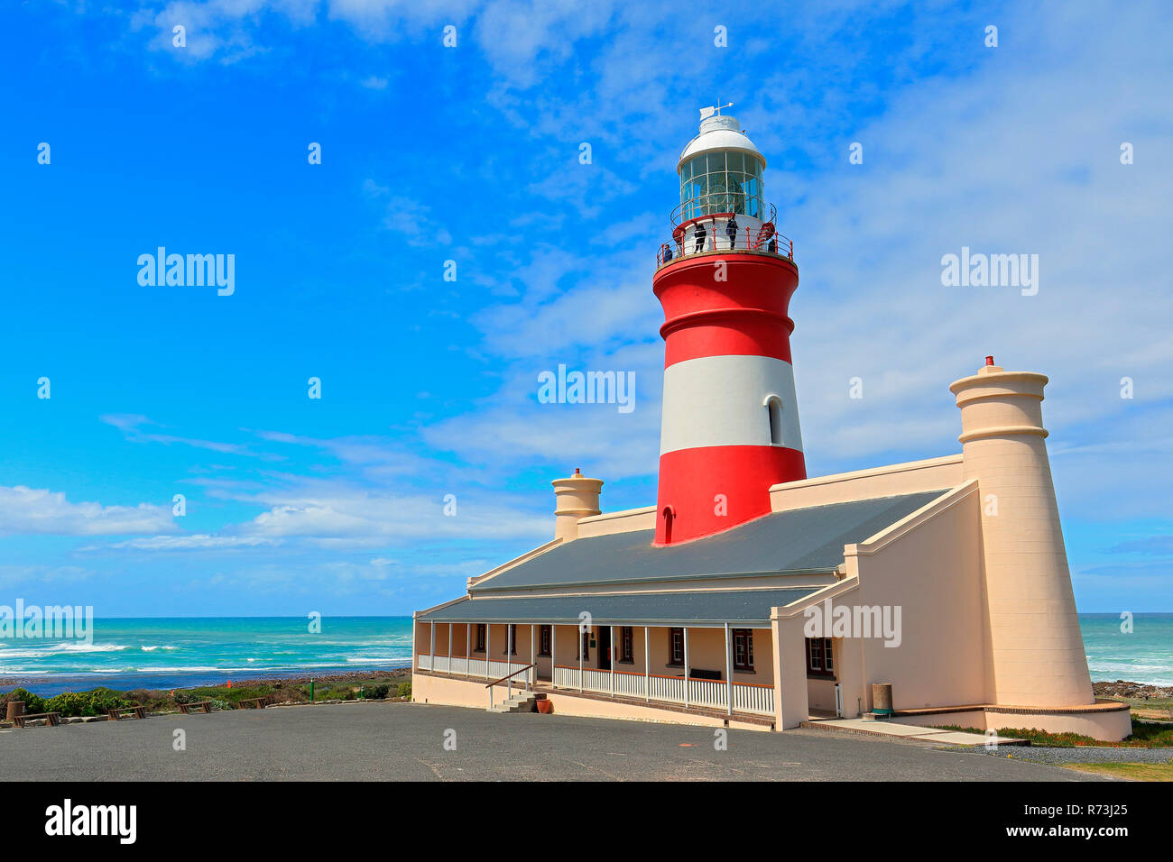 lighthouse, Cape Agulhas, Western Cape, South Africa, Africa Stock Photo