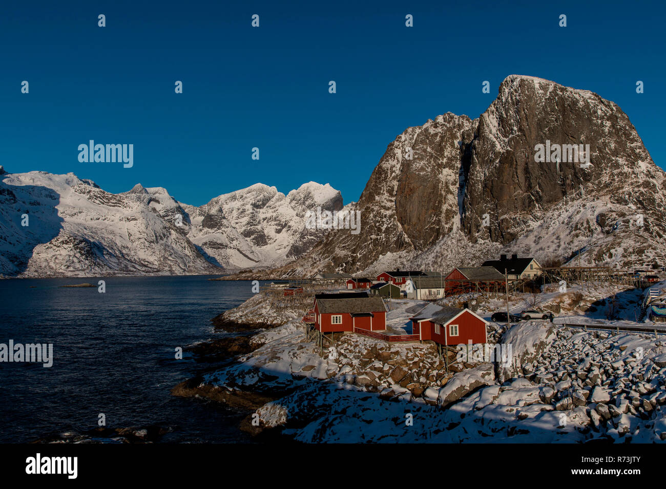Hamnoy, Lofoten Islands, Nordland, Norway Stock Photo