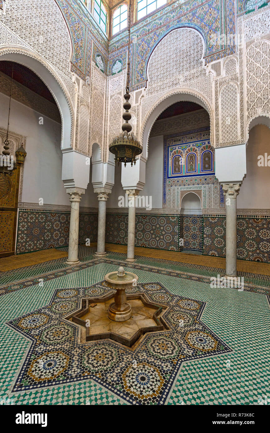 Meknes Mausoleum Moulay Ismail, Marocco Stock Photo