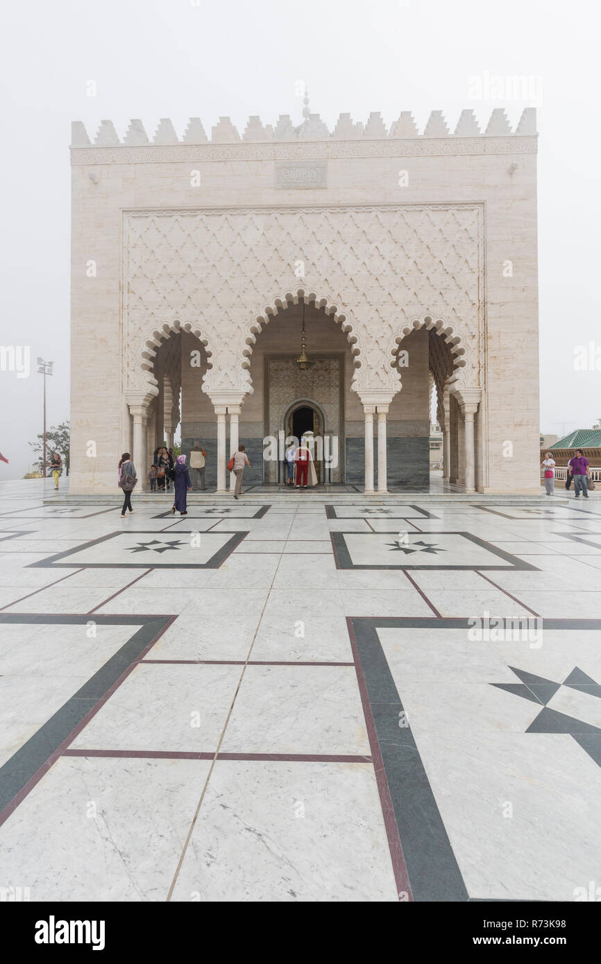Rabat Mausoleum of king Mohammed V, Marocco Stock Photo
