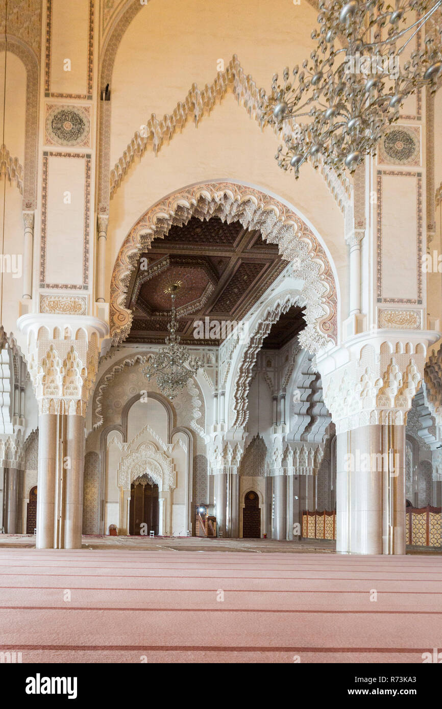 Casablanca Mosque of Hassan II, Marocco Stock Photo