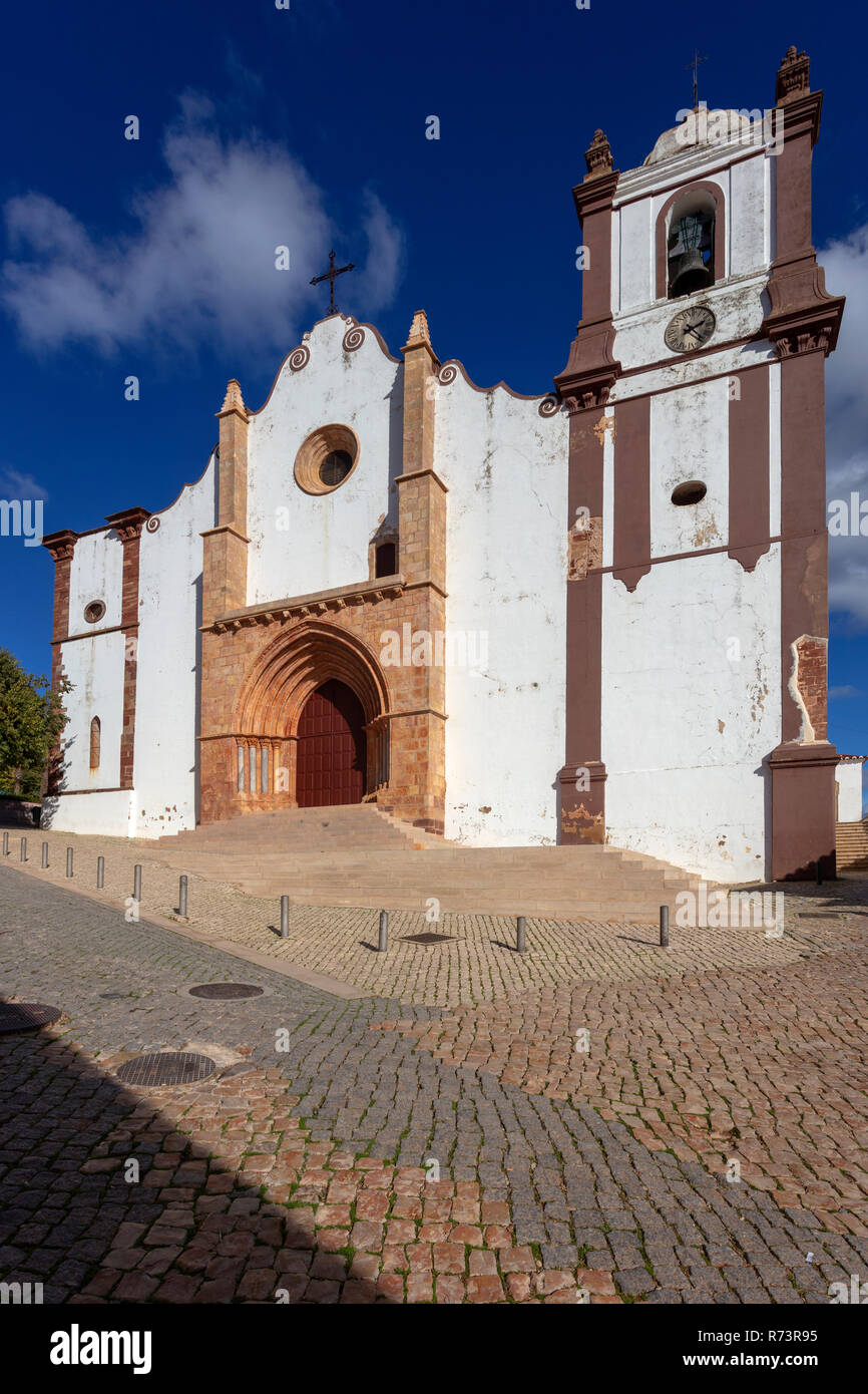 the Cathetral in the old town of Silves, Algarve, Portugal Stock Photo