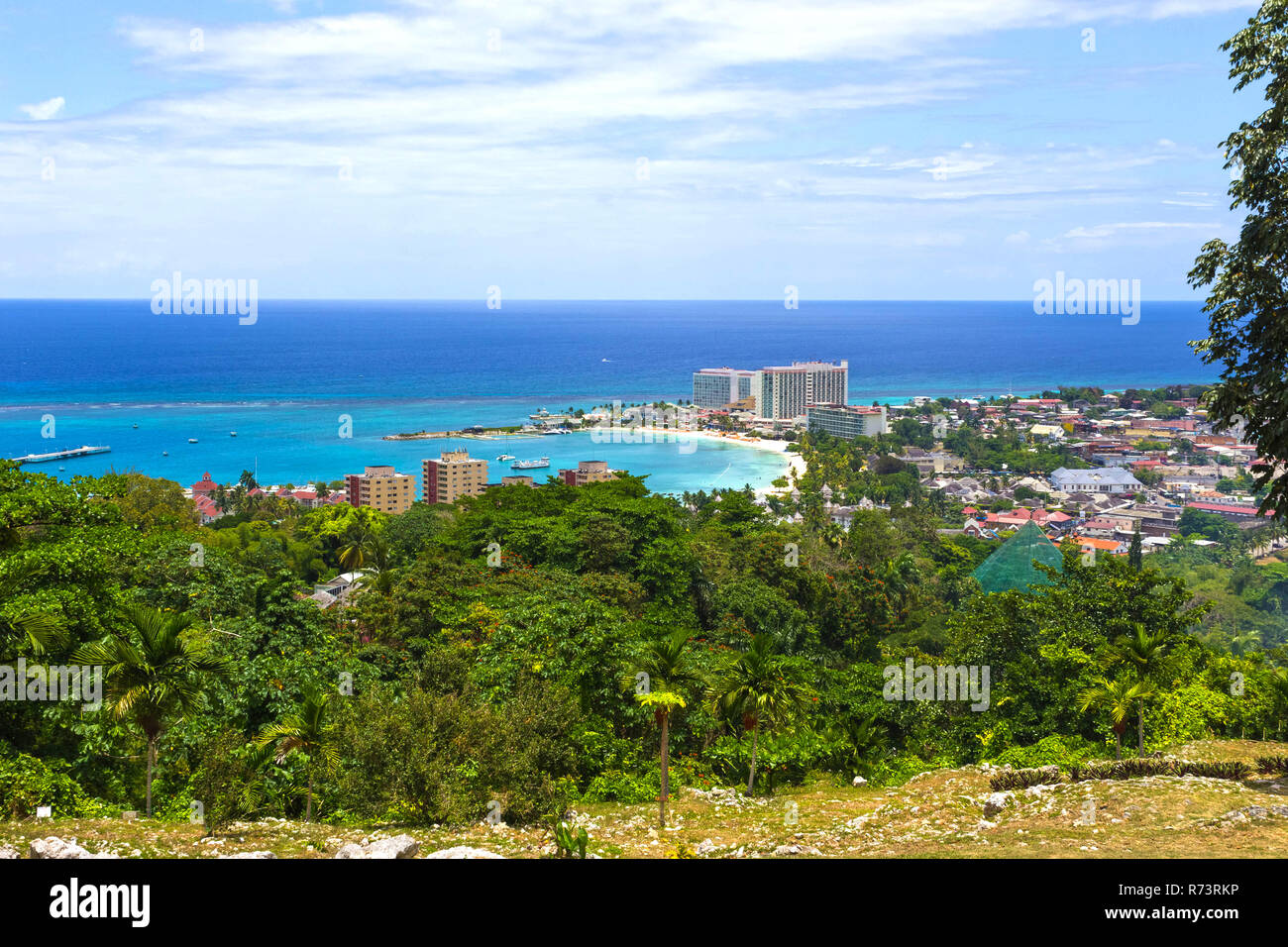 Jamaican Beach A. Caribbean beach on the northern coast of Jamaica