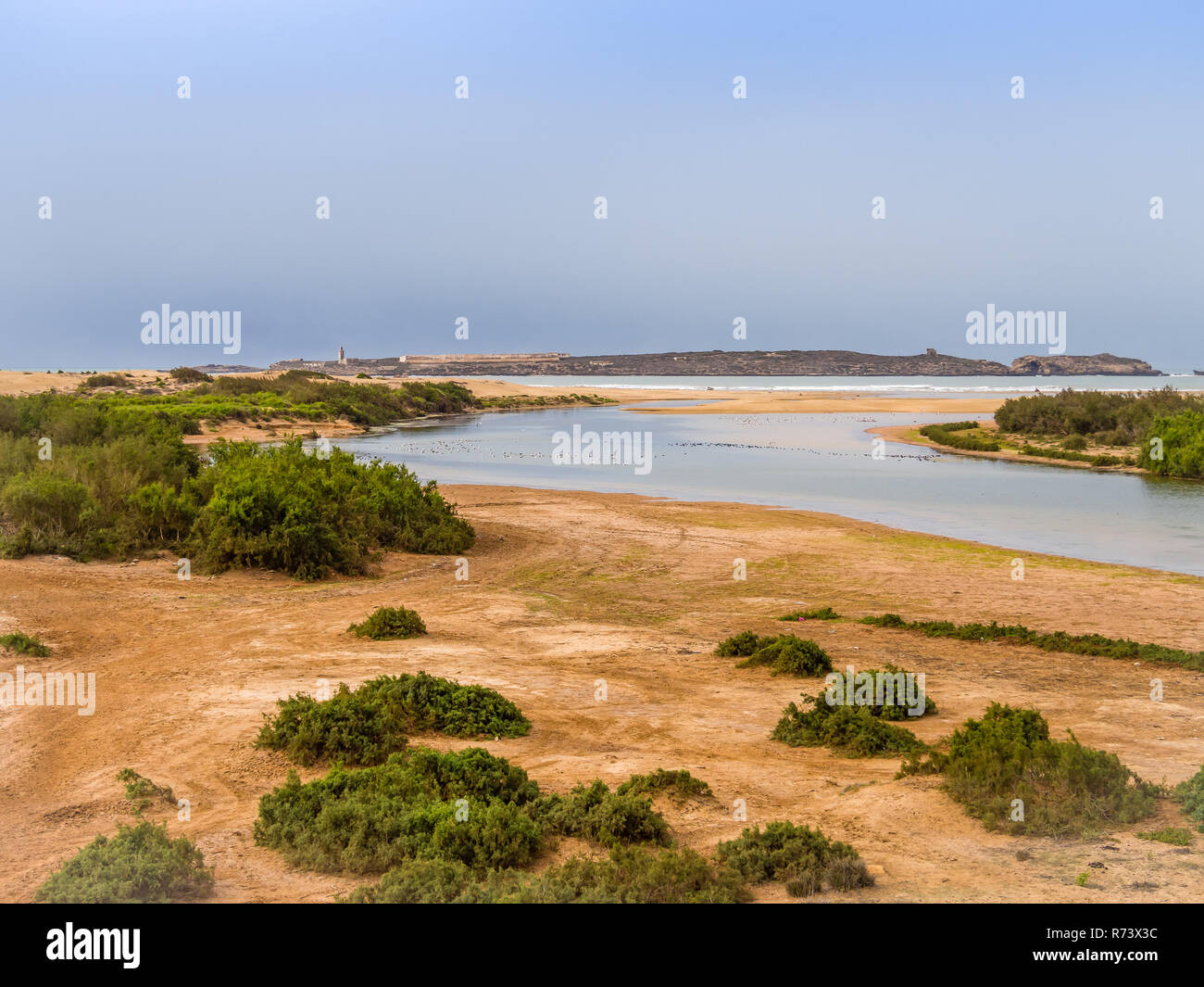 Coast of Diabat near city Essaouira, Morocco Stock Photo