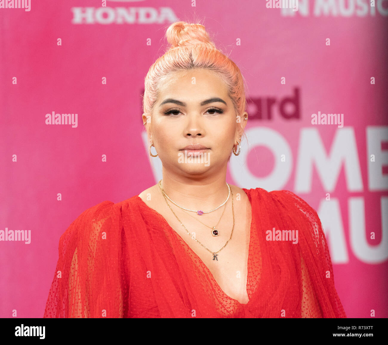 New York, NY - December 6, 2018: Hayley Kiyoko attends Billboard's 13th
