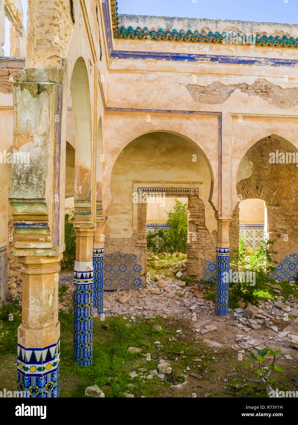 Ruins of Dar Caid Hajji's old mansion near Essaouira, Morocco Stock ...
