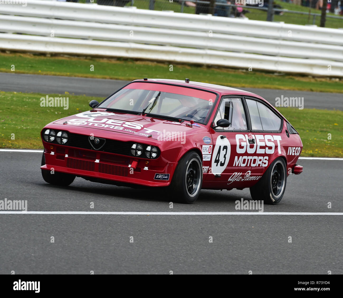 Ian Guest, Whale, Alfa Romeo GTV6, Historic Touring Car Challenge, 1966- 1990,  Silverstone Classic 2016, 60's cars, Chris McEvoy, cjm-photography, Cl Stock Photo