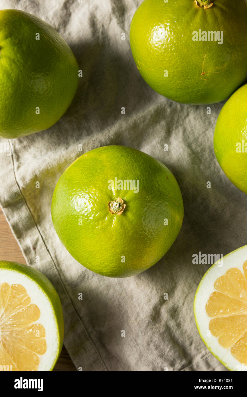 Raw Green Organic Golden Pomelo Ready to Eat Stock Photo Alamy