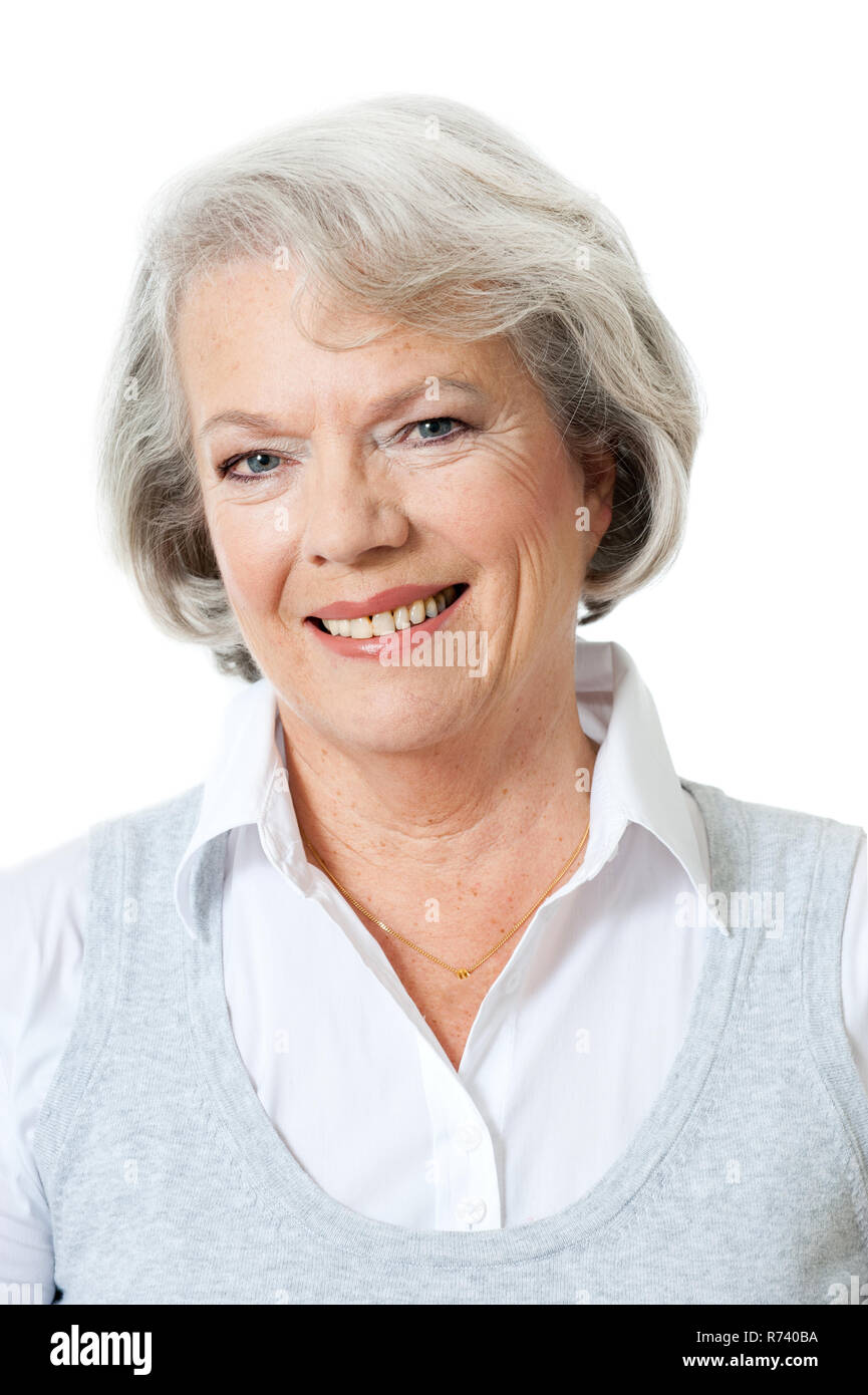 Positive athletic senior woman hi-res stock photography and images - Alamy
