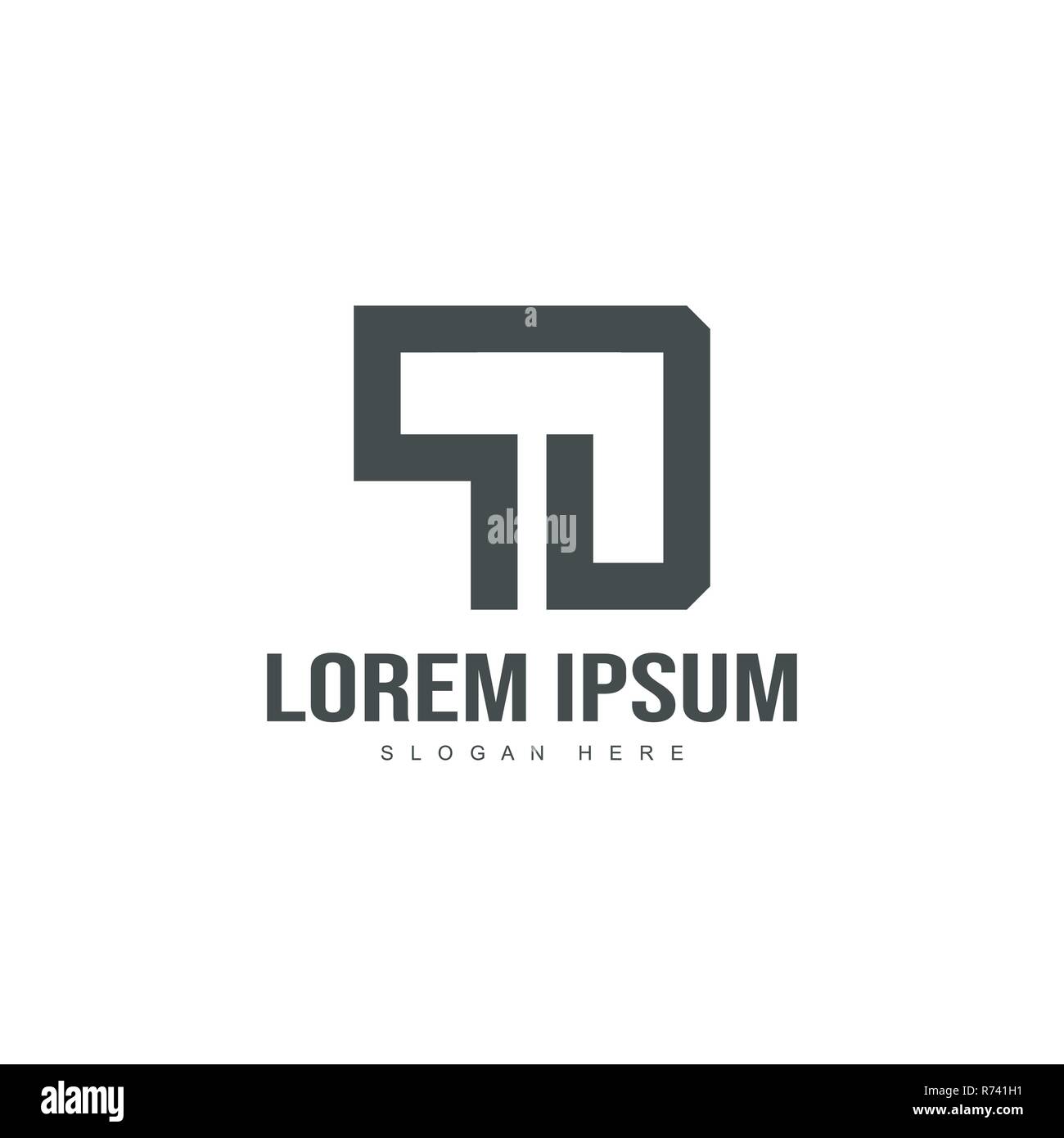 Initial letter logo template. Minimalist letter logo template design ...