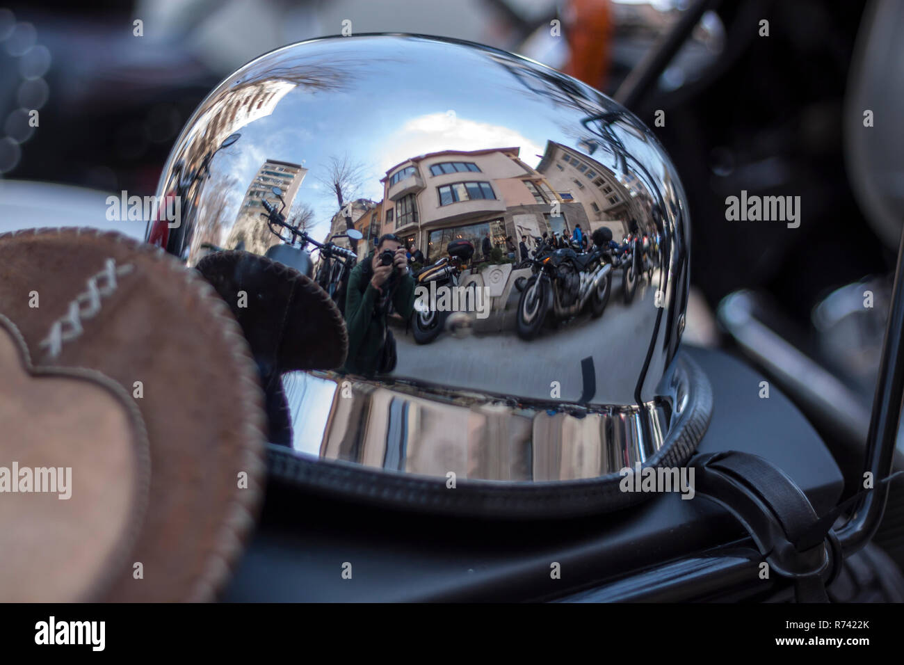 Chrome Shiny Helmet High Resolution Stock Photography and Images - Alamy