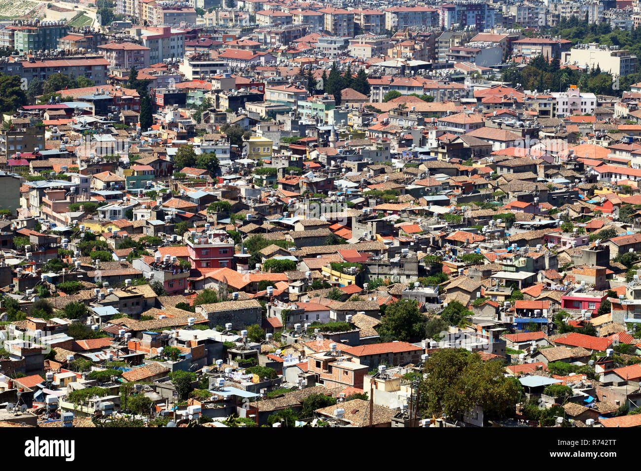 View of Hatay City (Antakya) in Turkey. Hatay, the third biggest city of the Roman Empire, is one of the most important tourism destinations in Turkey Stock Photo