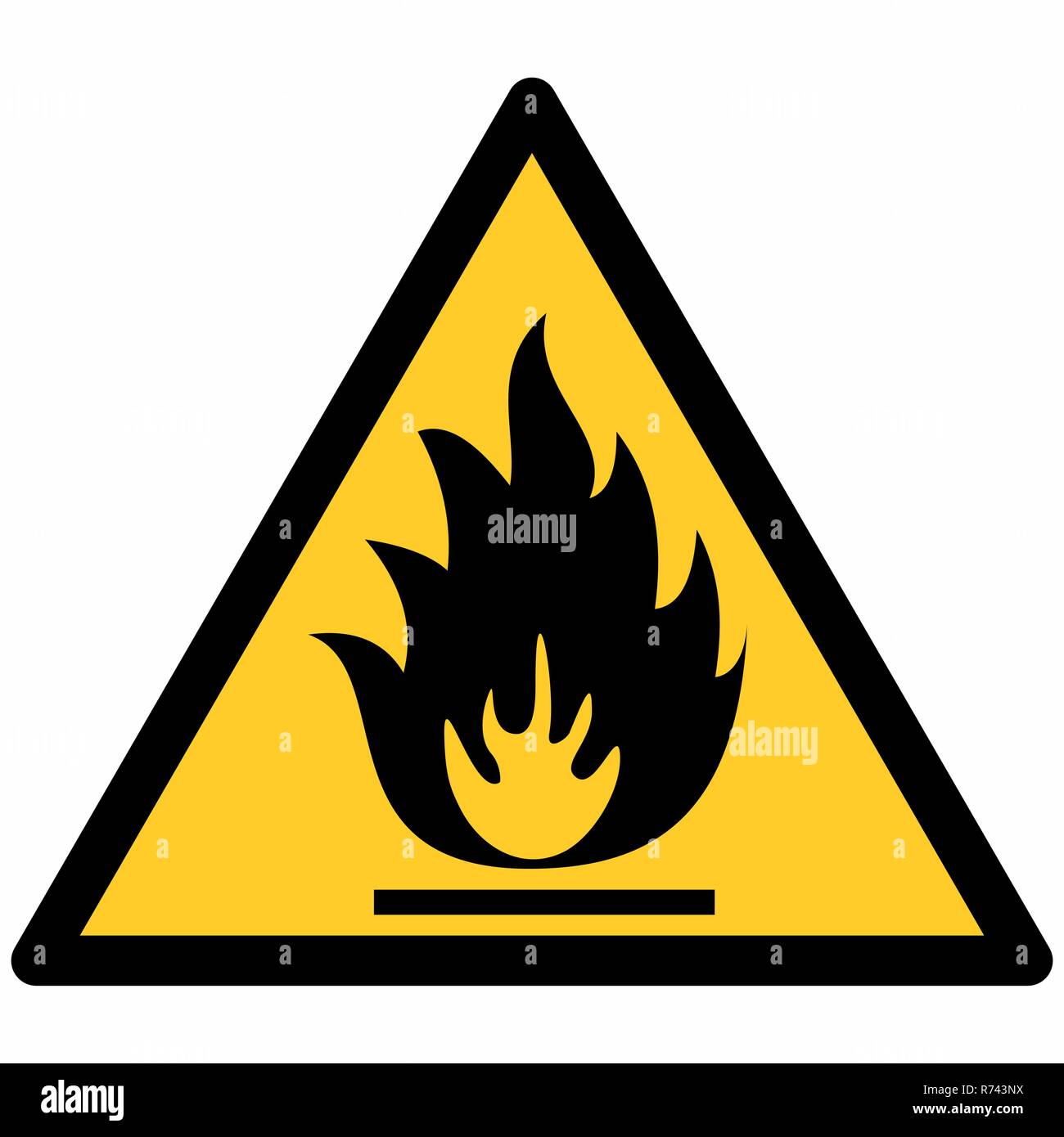 Flammable Liquid Warning Sign Stock Photos & Flammable Liquid Warning