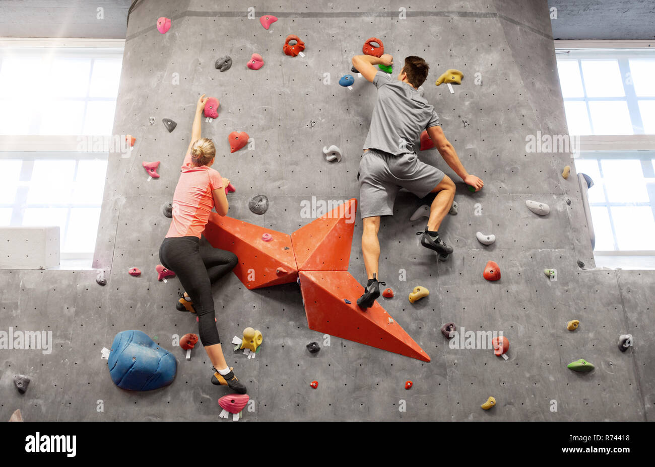 Climbing wall indoor hi-res stock photography and images - Alamy