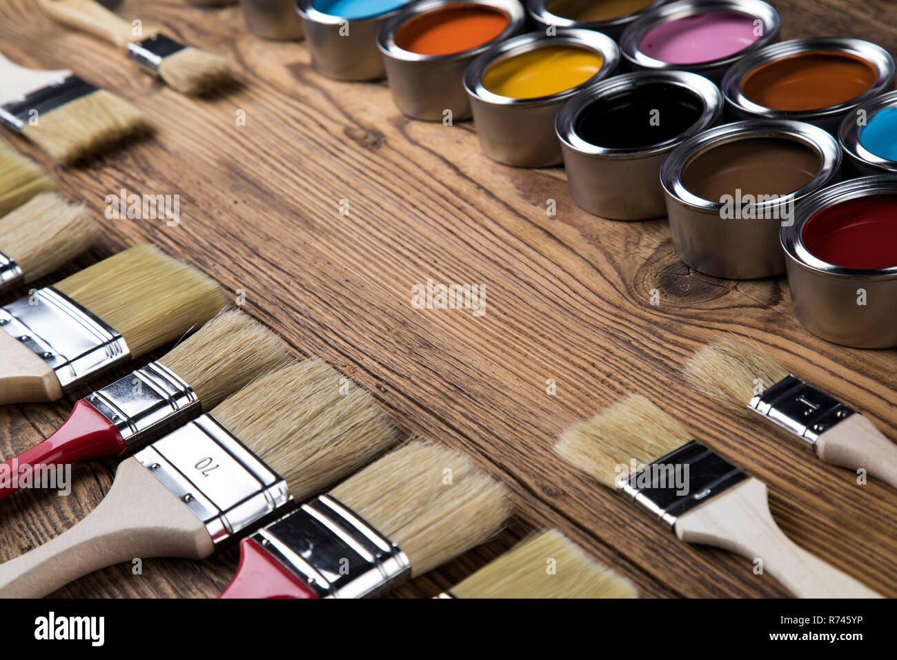 Painting tools and accessories Stock Photo Alamy