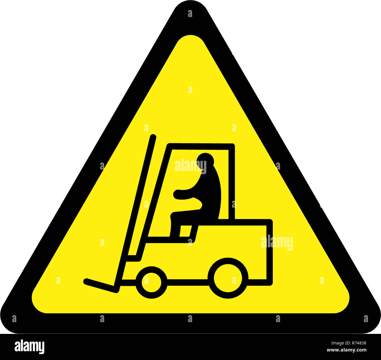 Caution forklift hi-res stock photography and images - Alamy