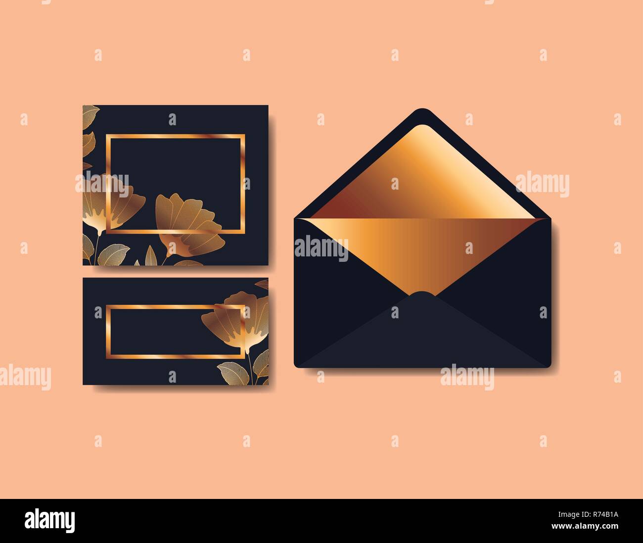 envelope with invitation card Stock Vector Image & Art Alamy