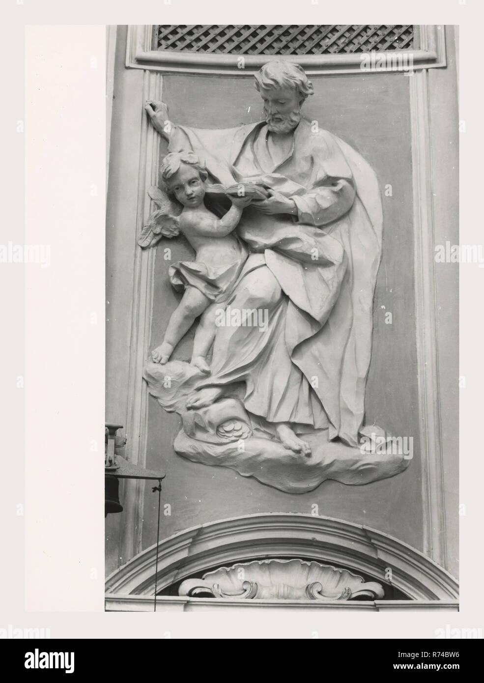 Umbria Perugia Citta della Pieve S. Lucia, this is my Italy, the italian country of visual history, Views of details of the 17th century painting and architectural decoration in addition, details of a 14th century fresco cycle. Stock Photo