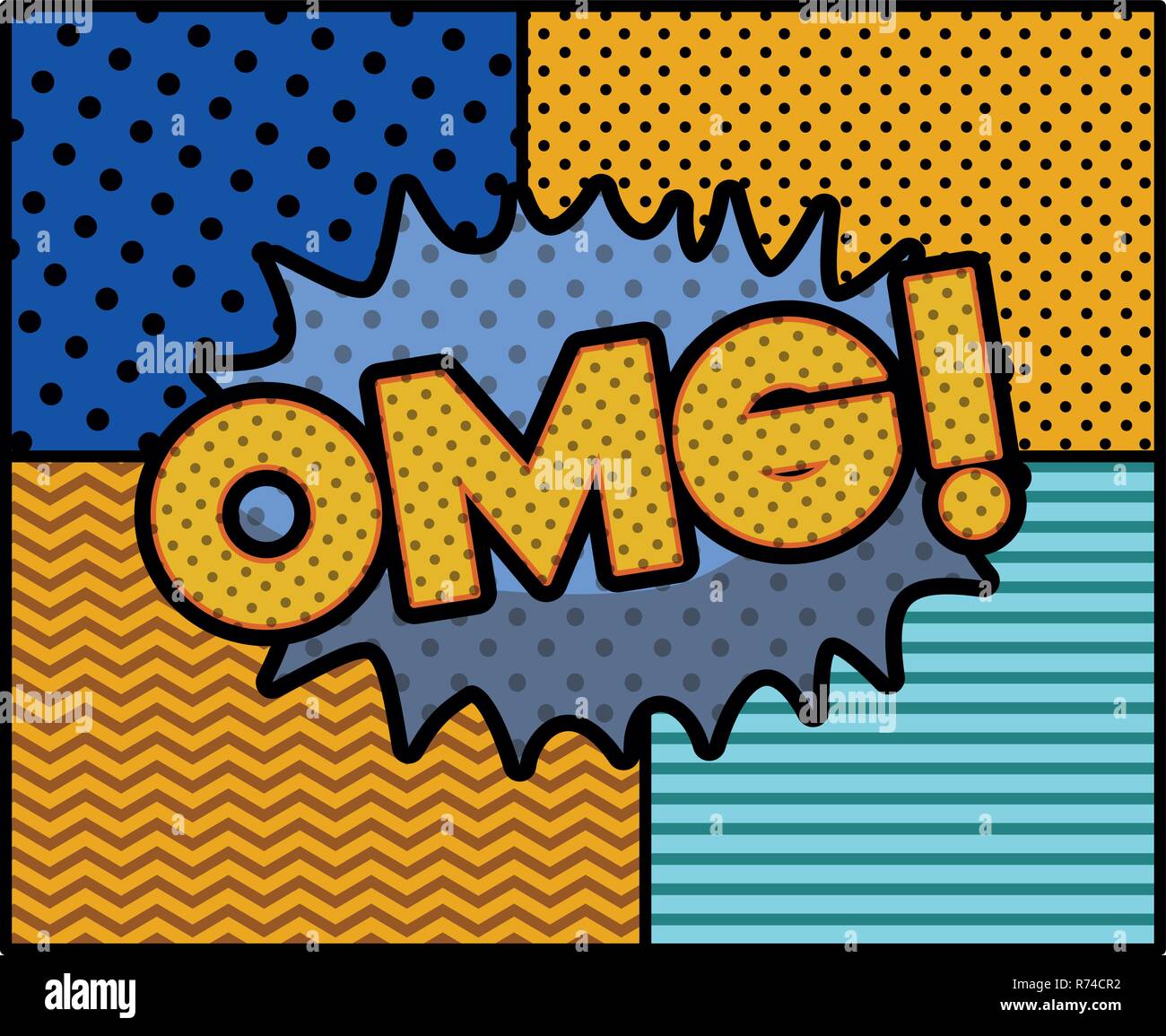 Omg Vector expression bubble with omg pop art style Stock Vector Image & Art - Alamy