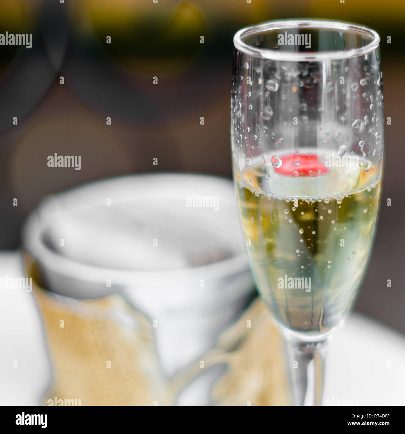 Glasses of Spanish cava Stock Photo Alamy