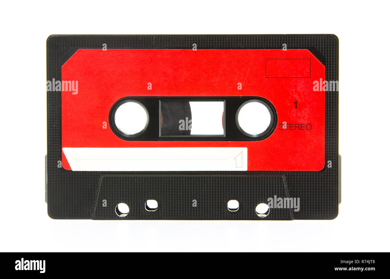 Audio cassette isolated on white background Stock Photo - Alamy