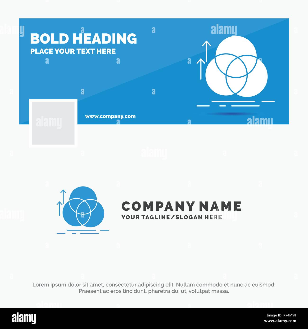 Blue Business Logo Template For Balance Circle Alignment Measurement Geometry Facebook Timeline Banner Design Vector Web Banner Background Illus Stock Vector Image Art Alamy