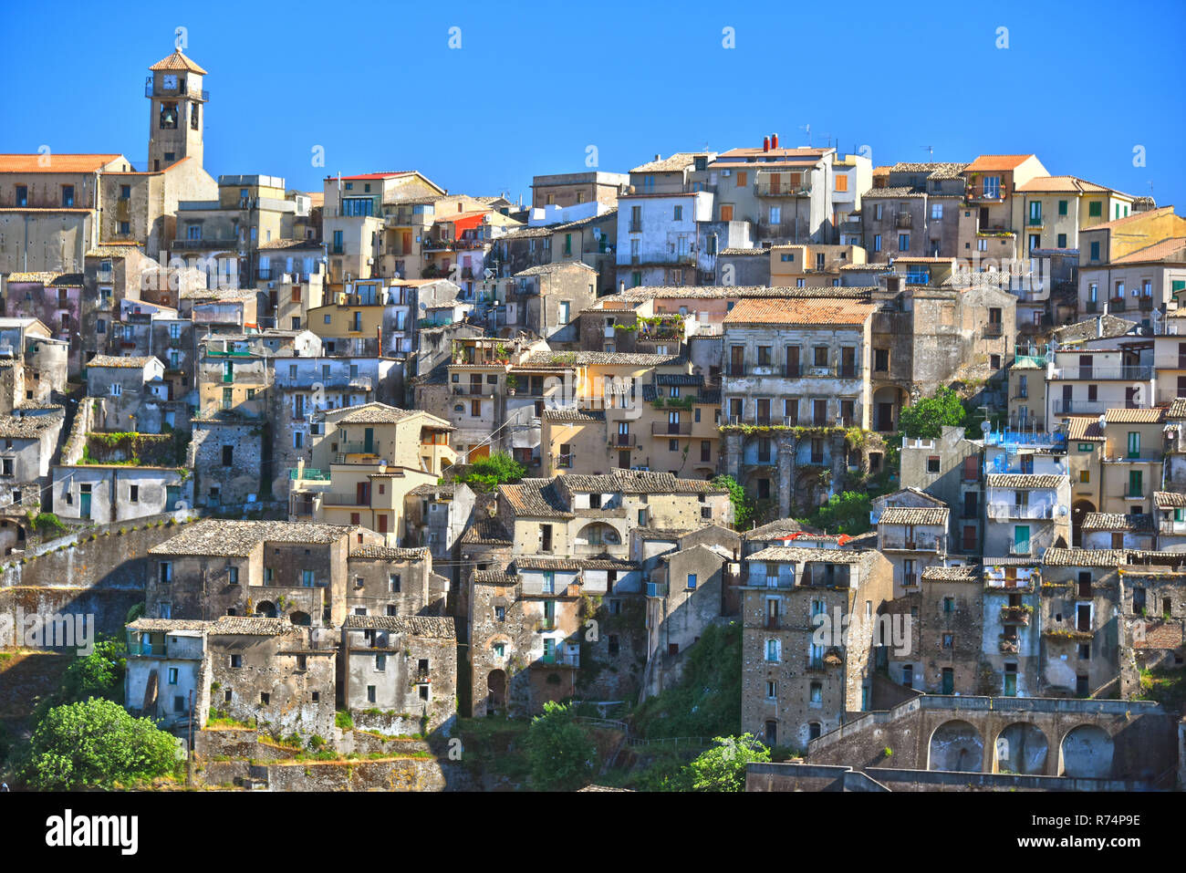 The village of Badolato, Calabria, Italy Stock Photo