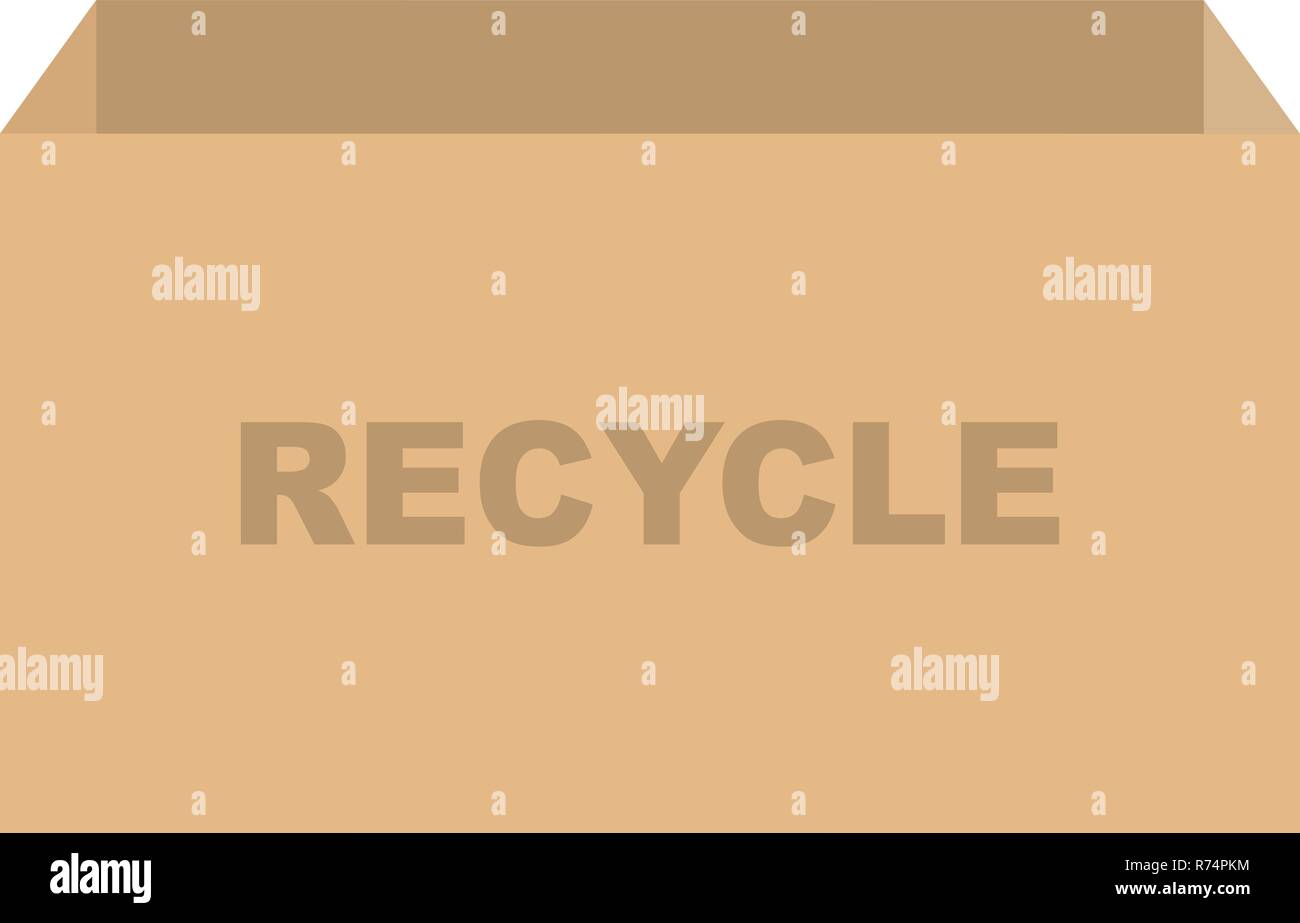 Cardboard box vector recycling concept Stock Vector Image & Art - Alamy