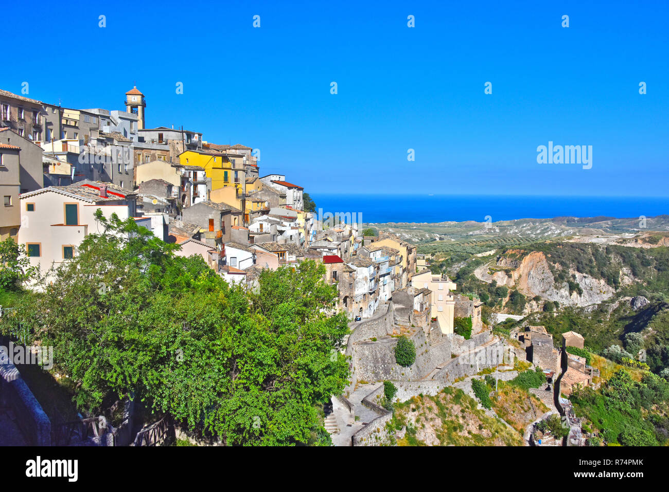 The village of Badolato, Calabria, Italy Stock Photo - Alamy