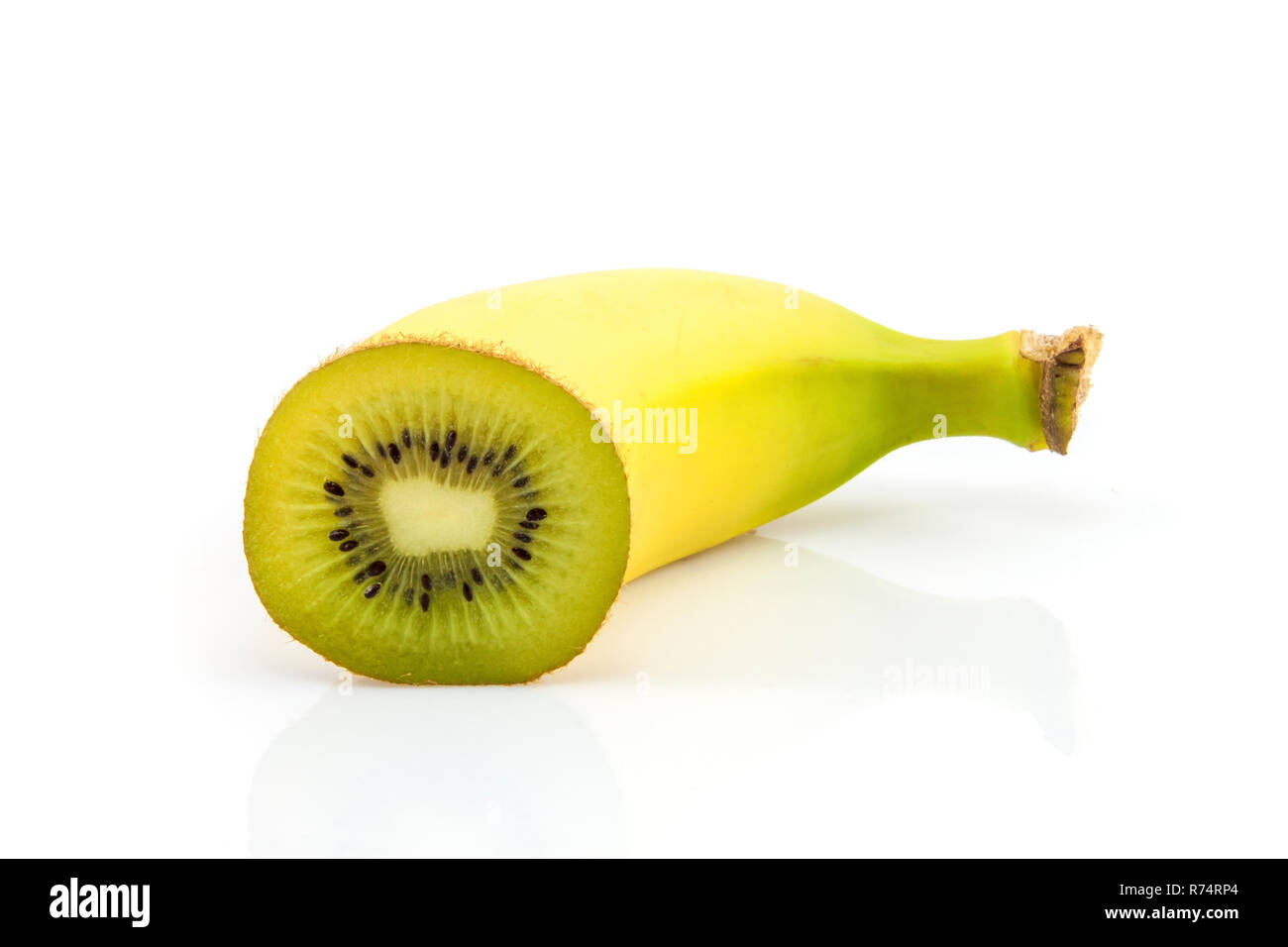 Super fruit. Banana and kiwi combination Stock Photo Alamy