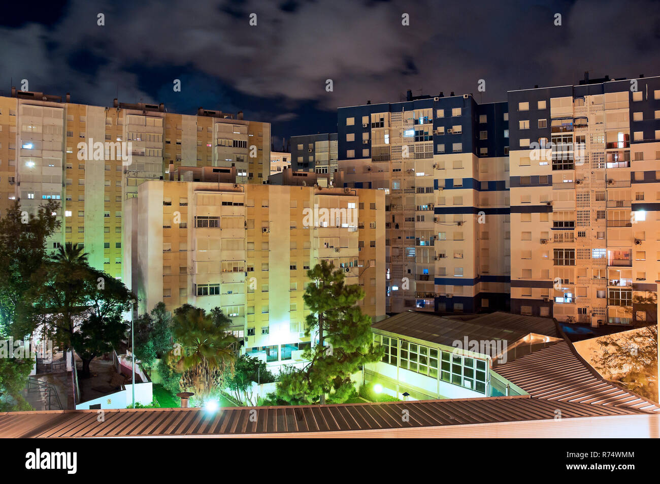 Blocks of flats. Cadiz. Region of Andalusia. Spain. Europe. Stock Photo