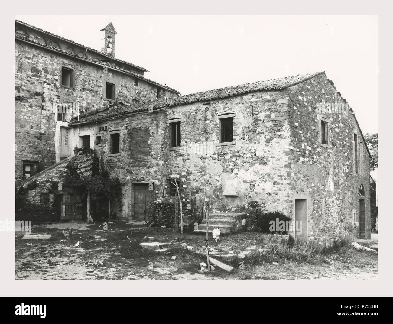 Umbria Perugia Pieve di Confine Cascina Romanica, this is my Italy, the  italian country of visual history, Prints show old building church? with  animal motifs and vegetation on the portal. Other exterior, image size:1300x1072