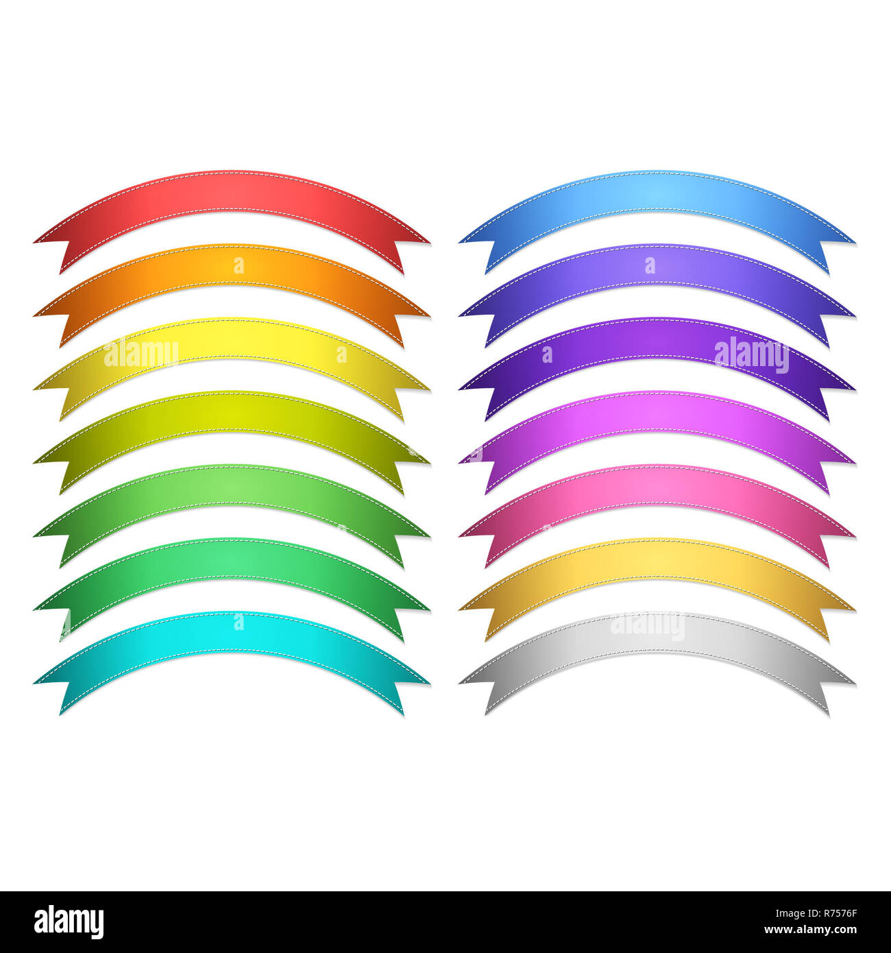 vector ribbons set Stock Photo - Alamy