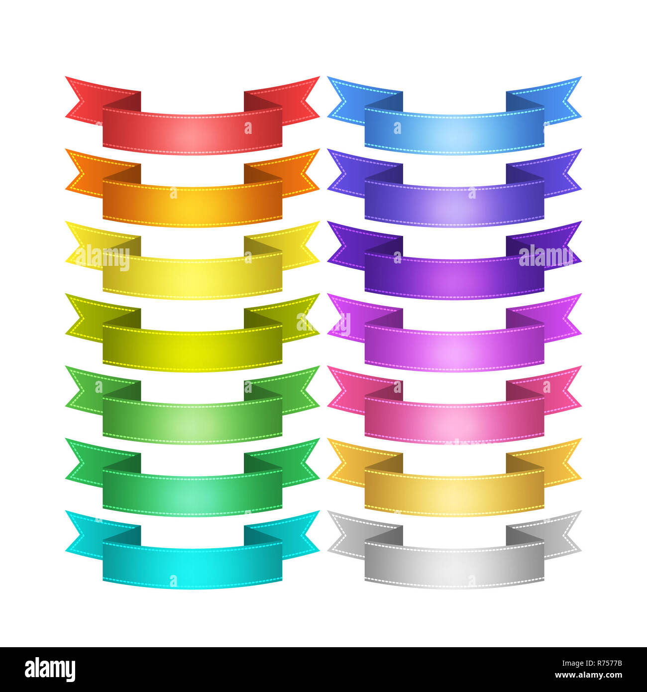 vector ribbons set Stock Photo - Alamy