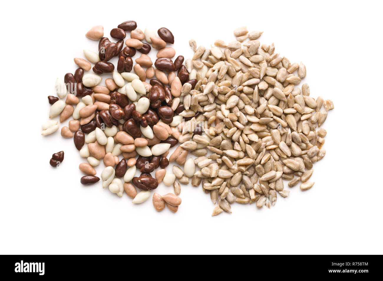 Chocolate covered sunflower seeds Stock Photo Alamy