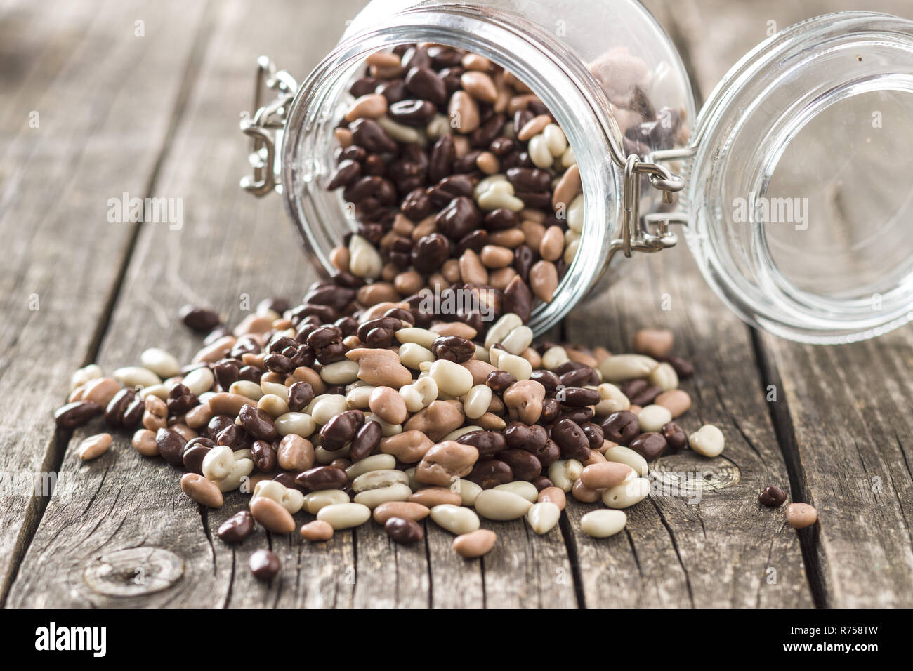 Chocolate covered sunflower seeds Stock Photo Alamy