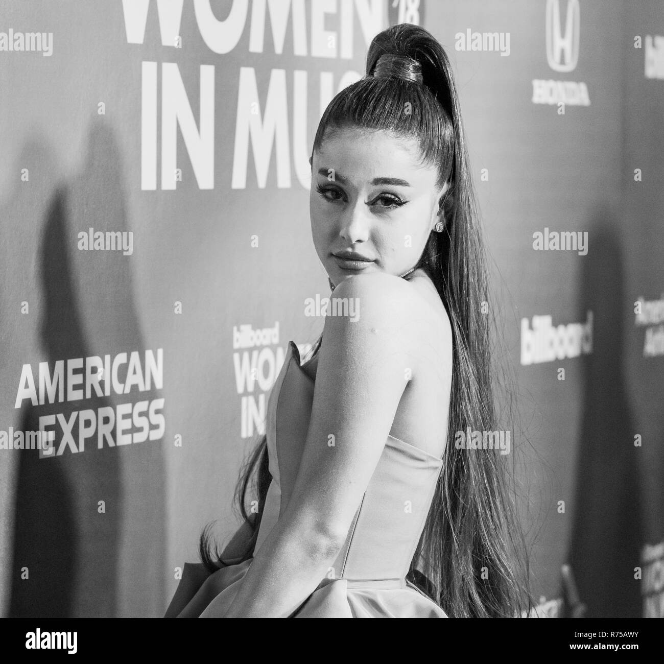 Ariana Grande Black And White Stock Photos Images Alamy