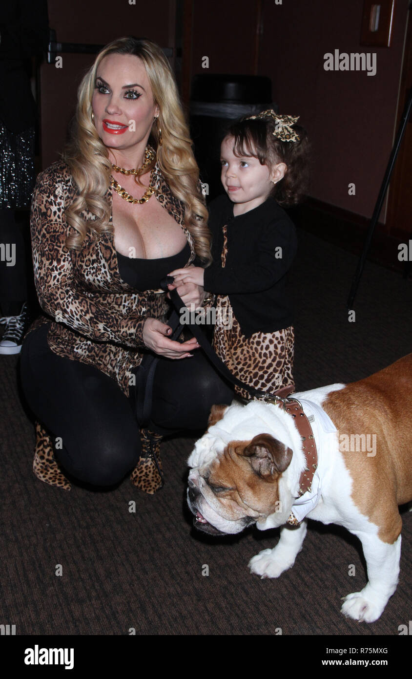 New York, NY, USA. 07th Dec, 2018. Coco Austin, Maximus and Chanel Nicole Marrow host Bash For Fhe Bulldogs at the NYU Rosenthal Pavilion Kimmel Center in New York. December 07, 2018 Credit: Rw/Media Punch/Alamy Live News Stock Photo