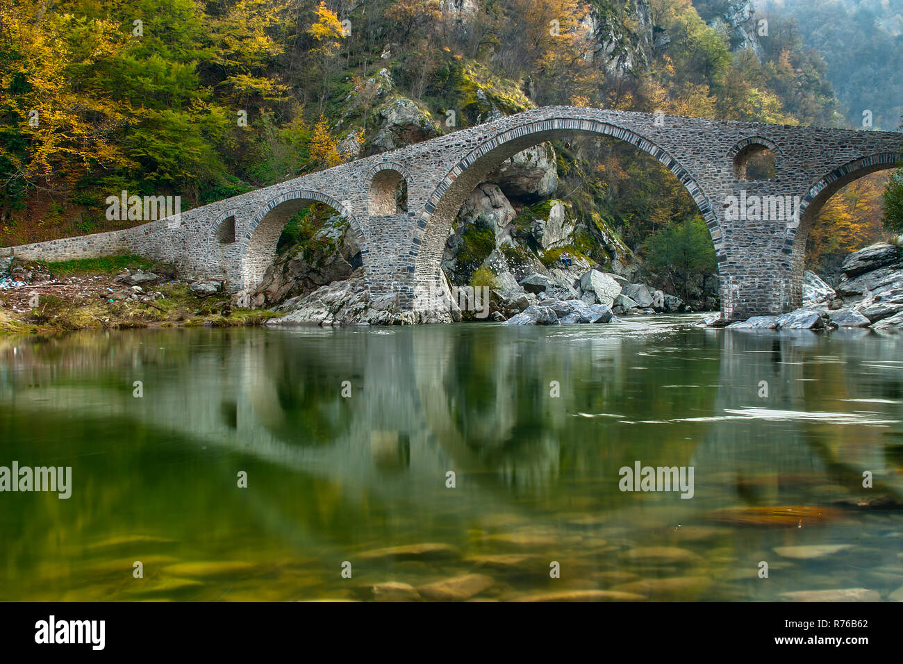 Devil's bridge near Dyadovtsi village, Bulgaria Stock Photo