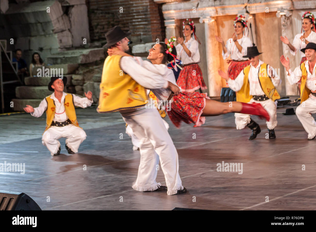 PLOVDIV, BULGARIA - AUGUST 06, 2015 - 21-st international folklore