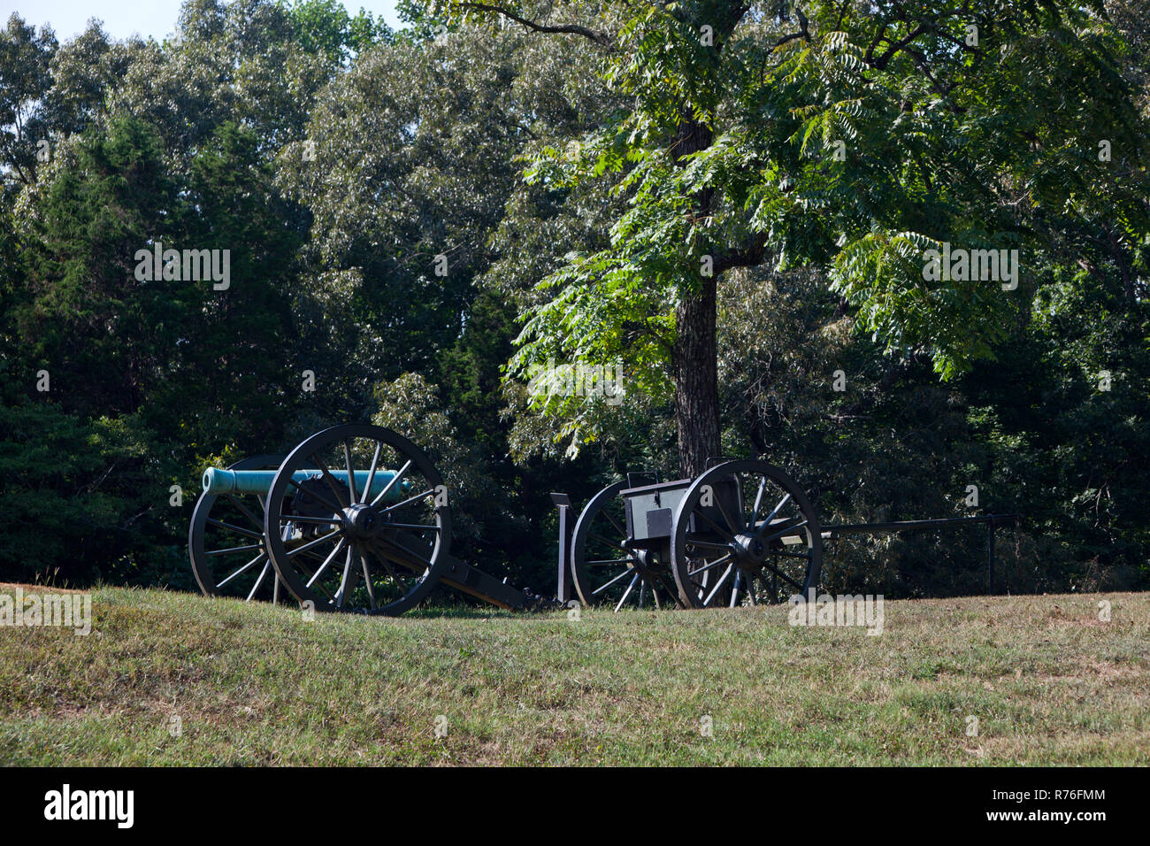 Cannon at Fort Donelson National Battlefield, KY Stock Photo