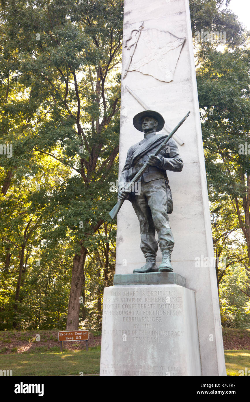 Confederate Statue Memorial at Fort Donelson National Battlefield, KY
