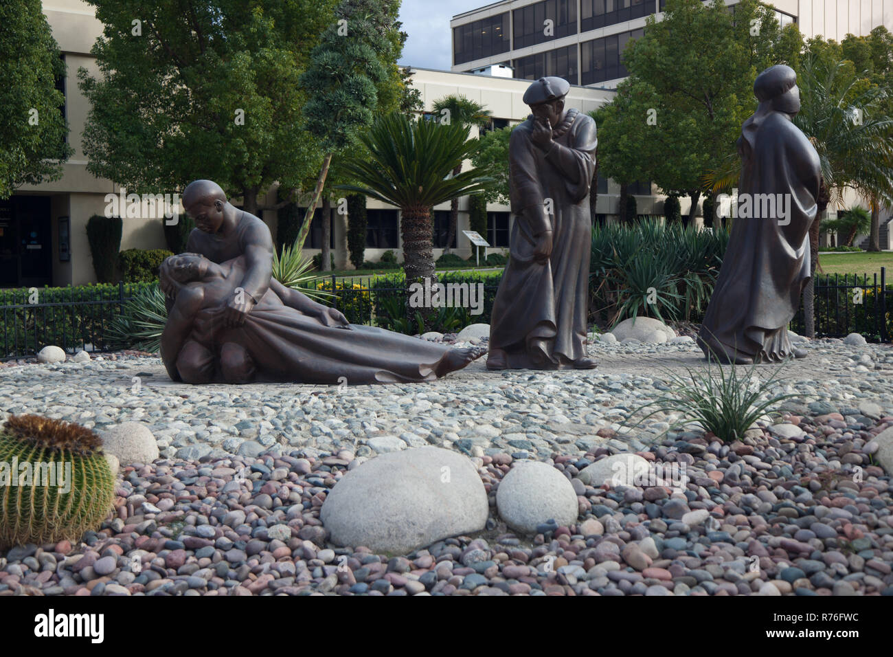 Good Samaritan statues at Loma Linda University in California, USA