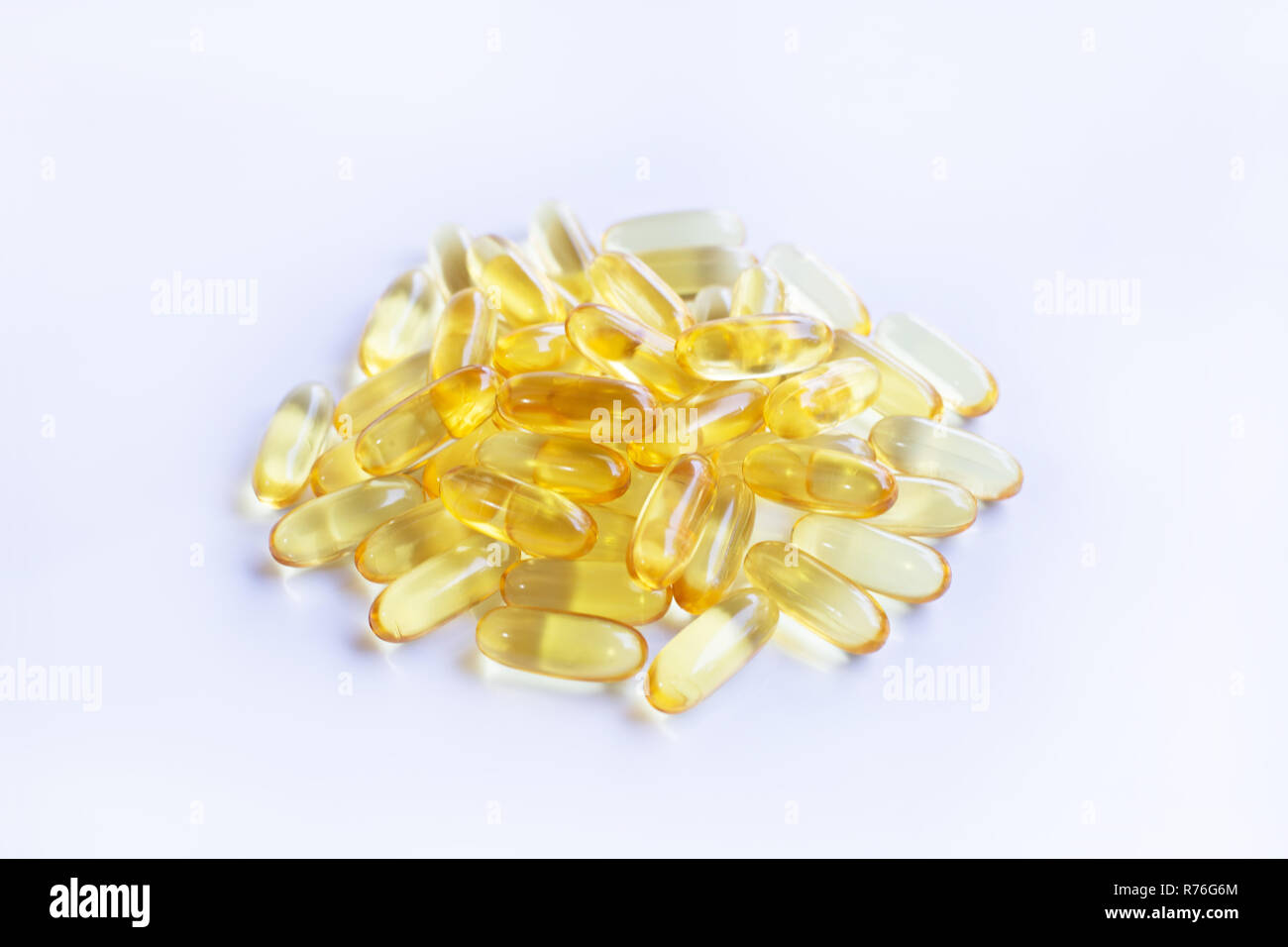 Fish oil capsules Stock Photo - Alamy